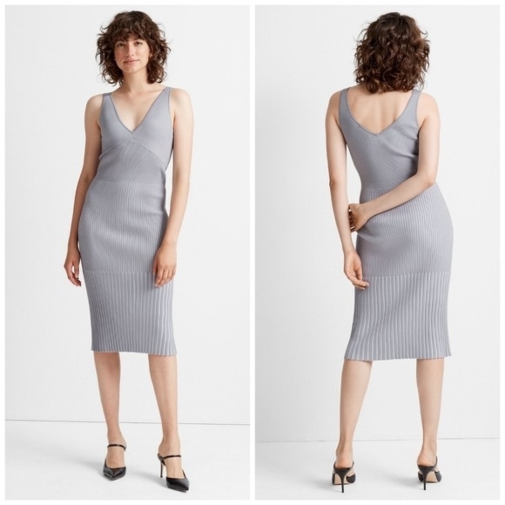 Club Monaco NomNomm Knit Grey Dress Medium, like new